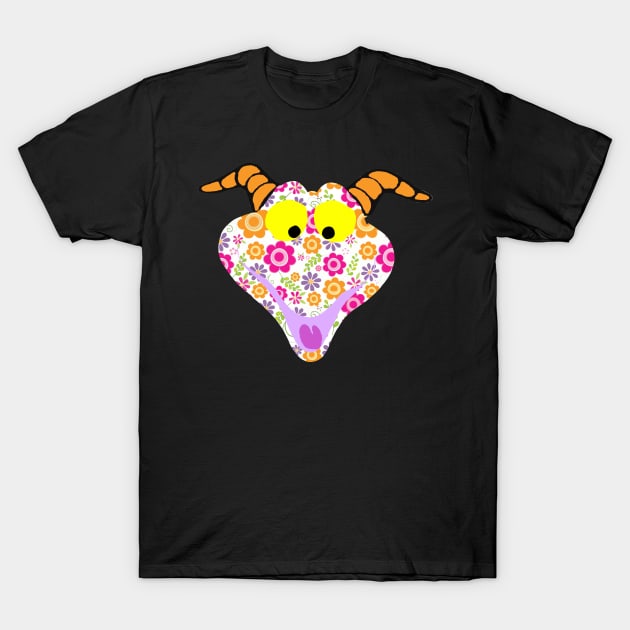 Floral Dragon T-Shirt by magicmirror